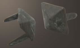 ダイヤモンドピラミッドスポッツ・レリック（ブラス）＜16mm＞