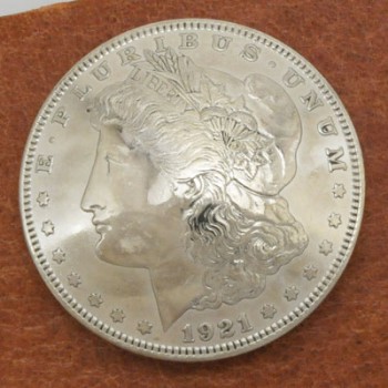 オールドモーガンコインコンチョ1921年BUネジ式