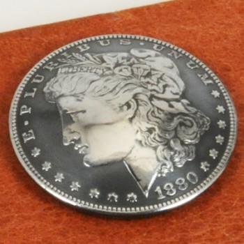 モーガンコインコンチョ1880-1889(いぶし銀)BUネジ式