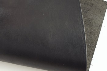 ＜ｵｰｸｼｮﾝ・ｱｳﾄﾚｯﾄ＞牛ヌメ革（黒） 裁ち革20 cm × 30 cm(A4サイズ相当)