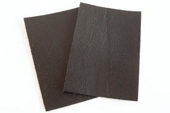 ＜ｵｰｸｼｮﾝ・ｱｳﾄﾚｯﾄ＞LCウォーターバッファロー ブラック 裁ち革（ハガキサイズ 10 cm × 14.8 cm）(2枚セット)