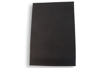 ＜ｵｰｸｼｮﾝ・ｱｳﾄﾚｯﾄ＞牛ヌメ革（ブラック） 裁ち革 20 cm × 30 cm(厚さ：約0.8 mm)