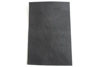 ＜ｵｰｸｼｮﾝ・ｱｳﾄﾚｯﾄ＞ヌメ革（ツヤあり） ブラック 裁ち革 20 cm × 30 cm