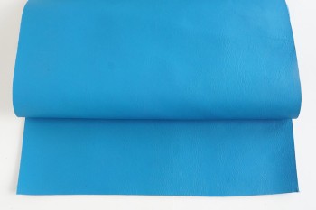 ＜OUTLET＞30 cm幅カット販売＜牛色革・青＞