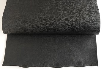 ＜OUTLET＞30 cm幅カット販売＜牛コンビなめし革・黒＞
