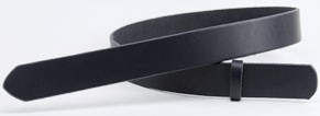 ＜ｵｰｸｼｮﾝ・ｱｳﾄﾚｯﾄ＞LCサドルレザー・スタンダードベルト（ブラック）・30S 長さ105 cm＜幅3.0 cm（2.9 cm実寸幅）＞